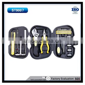 28Pcs 3-Folding Mini Promotion Hand Tool Set With 6-in-1 Hammer thumbnail-1