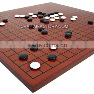 Traditional CHINESE GO Game in Wood With Urea Pieces - Brown Color thumbnail-1