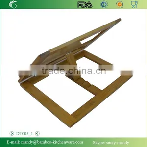 Popular Design Bamboo Laptop Holder, Collapsible Bamboo Counter Laptop Rack thumbnail-2