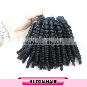Popular Small Curly Hair, Grade 7A Virgin Hair, Top Mongolian Kinky Curly Hair Human Hair Weave thumbnail-3