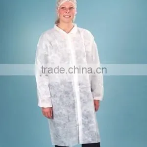 White Medical Isolation Gown thumbnail-1