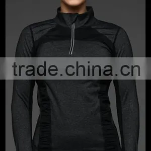 Kiteng 2016 New Design Women's Yoga Coat Fitness Running Sport Hooded Jacket With 1/4 Zipper Office In USAsmall Minimum thumbnail-2