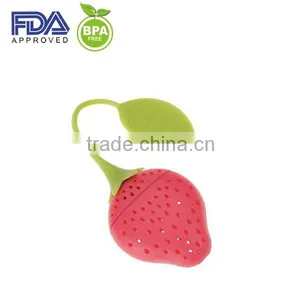 Creative Strawberry Shaped Silicone Tea Bag thumbnail-1
