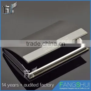 2016 Hot Sale Leather and Metal Business Card Holder Wholesale thumbnail-2