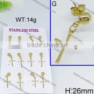 Wholesale Latest Gold Plated Pendant Earring for Women thumbnail-5