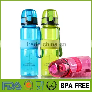 2016 New Plastic Insulated Ecological Push Button Pop up Flip Top Can Filter Sport 500ml Bicycle Drinking Water Bottle thumbnail-1
