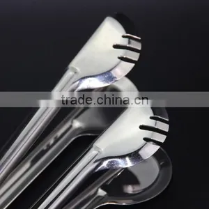 Steak Grip Kitchen Food Vegetable Spring Clip Clamp Stainless Steel BBQ Tongs thumbnail-5