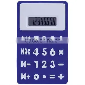 8 Digits Solar Flexible Silicon Rubber Calculator,battery Operated ,office Promotional Gifts thumbnail-1