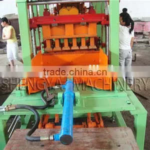 Shengya Germany Technology QT4-15 Automatically Concrete Fly Clay Block Machines Small Scale Industries in India Images thumbnail-2
