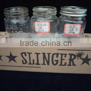 Mini Clear Glass Jars for Candy, Cookies With Metal Lid thumbnail-1
