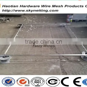 Hot Dipped Galvanized Welded Wire Mesh Australia Temporary Fence Panel Construction Site Fence School Fence With Pipe Frame thumbnail-4