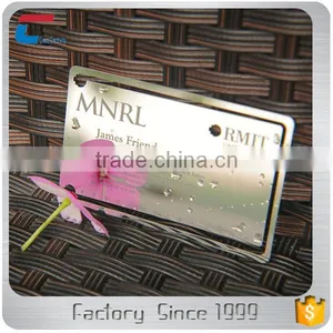 Special Mirror Polished Metal Stainless Steel Business Cards thumbnail-1