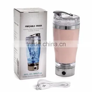USB Stainless Steel Electric Shaker Bottle thumbnail-1