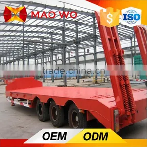 Cheap Price Tri Axle Low Bed Truck Excavator Transportation Trailer thumbnail-6