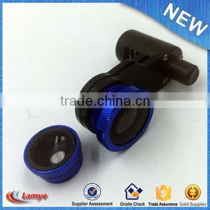 Fish Eye Lens Cell Phone Camera , Wide Angle Lens for Smartphone Gold Manufacture thumbnail-5
