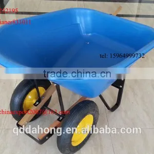 Heavy Duty Construction Plastic Wheelbarrow WH8802 thumbnail-3