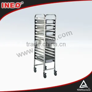 Restaurant Stainless Steel Bakery Trolley/Cake And Bread Trolley/Stainless Steel Tray Rack Trolley thumbnail-1