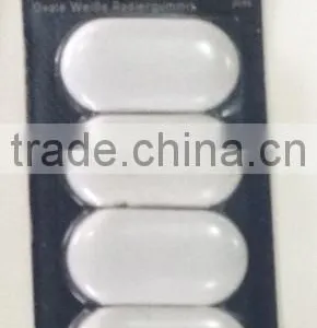 4pc White Pencil Erasers Set thumbnail-1