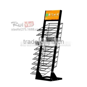 Floor-standing Multi-tier Customized Carpet Sample Dsiplay Rack thumbnail-1