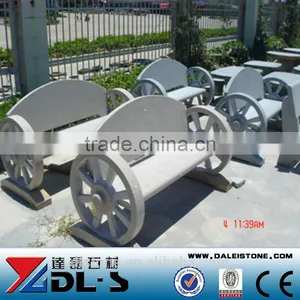 Grey Granite Stone Bench thumbnail-1