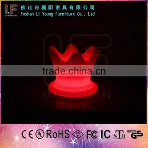 Foshan Furniture Modern Decoration Outdoor Colorful LED Flower Pot Furniture/Llluminated LED Plastic High Planters thumbnail-5