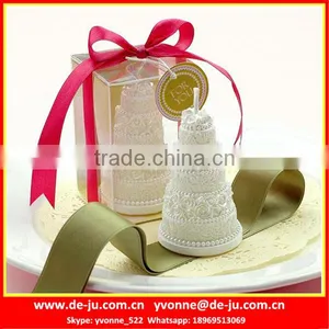Four Layers Snow White Fake Birthday Cake With Candles thumbnail-1