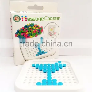 DIY Colorful Puzzle Square Pratical Office/House Table Cup Mats, Tableware Creative Non-slip Mats For Wholesale thumbnail-1