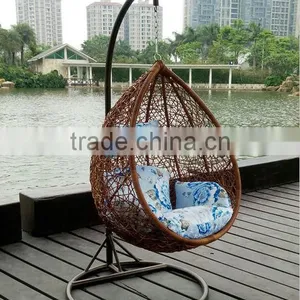 Stylish Garden Furniture PE Rattan Garden Furniture Hanging Egg Chair thumbnail-1