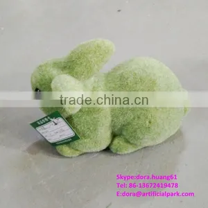 H080620 Artificial Decorative Moss Green Grass Rabbit Decorative Easter Rabbits thumbnail-1