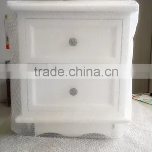 White Two Drawers Wooden Cabinet for Living Room Furnitures thumbnail-5