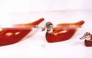 Polished Brass & Wooden Duck Statue Gift Set thumbnail-1
