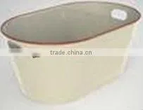 Enamel Home Ice Basin Ice Tray Metal Ice Bucket thumbnail-1