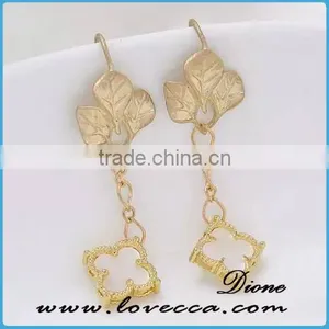 Fashion EarringJewelry Shinney Gemstone Hoop Earring With 18K Gold Plated thumbnail-4