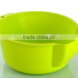 Plastic Kitchen Wash Rice Bowl With Strainer thumbnail-1