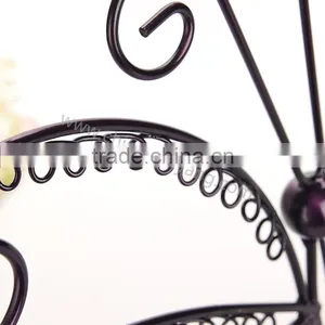 Delicate Metal Butterfly Shape Earring Wire Jewelry Display thumbnail-5