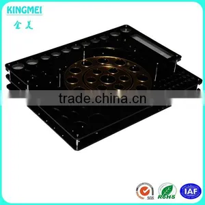 Black Round Acrylic Electronic Cigarette Display Rack Lucite E Cigarette Display Stand thumbnail-3