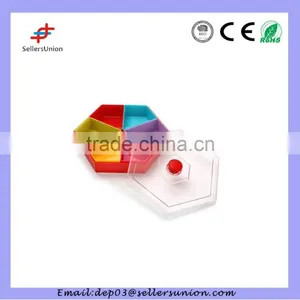 Plastic Candy Tray With 6compartments Candy Box With Lid thumbnail-2