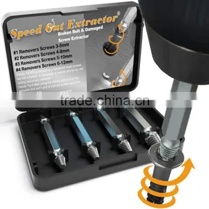 2016 Speed Out 4pcs Screw Remover for Stripped Screw Easy Out Screw Extactor thumbnail-1