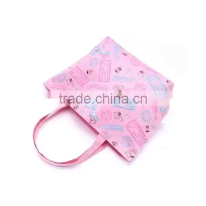 300D Polyester Dye Sublimation Full Color Printing Cute Bear Waterproof Shopping Tote Bag thumbnail-2