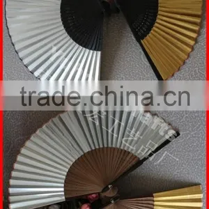 Japanese Style Gold Color Paper Fan Promotional thumbnail-1