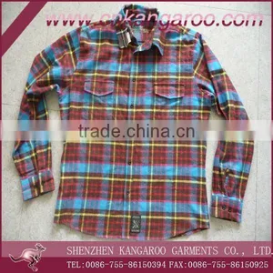 Spring Hot Sale Mens Casual Brushed Plaids Check Flannel Shirts thumbnail-1