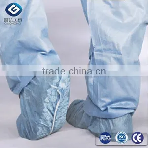 Single Use Anti-slip PP Shoe Cover With Printing, Printed Skidproof PP Non-woven Shoe Cover, Printed Machine Made thumbnail-1