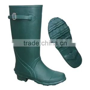 Men's Outdoor Wellington Boots With Adjustable Strap Steel Shank thumbnail-1