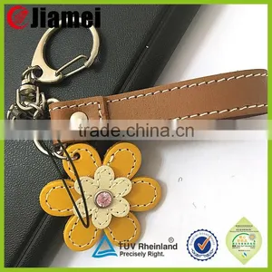 Pu Leather Keyring Debossed Logo Keychain thumbnail-2