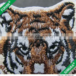 Custom Make Colorful Tiger Face Badge thumbnail-3