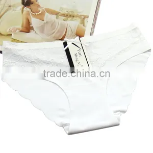 Ice Silk Seamless Lingerie Front Sexy Lace Women's Panties Smooth Soft Ladies Panties thumbnail-5