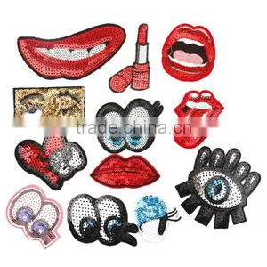 Animal Applique Embroidery Designs Custom Insect Embroidery Sequin Patch thumbnail-2
