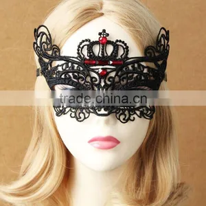 Dancing Party Princess Mask,Japan Half Face Vizor,crystal Decorative Crown Masks thumbnail-1