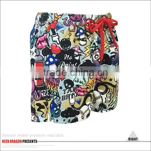 Full Sublimated Print Swimwear With Mesh Lining Cartoon Style Mens Swim Shorts thumbnail-4