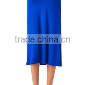 Hot Sales Women's High Stretch High Waisted Rayon Span Mid-Calf Maxi Skirt thumbnail-5